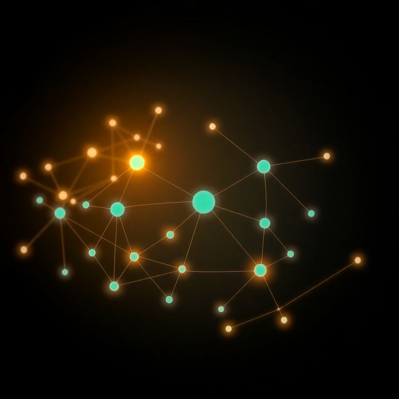Diagramă fluxuri de automatizare cu noduri teal pe fundal grafit
